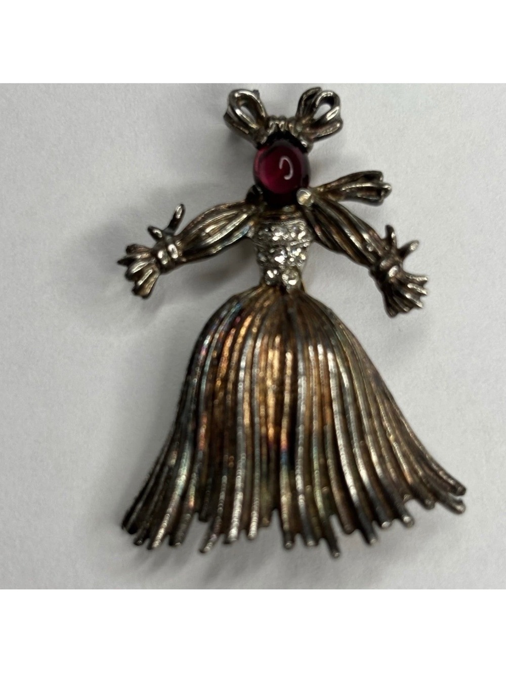 Vintage Trifari A. Philippe Sterling Silver Nenette Rag Doll Brooch